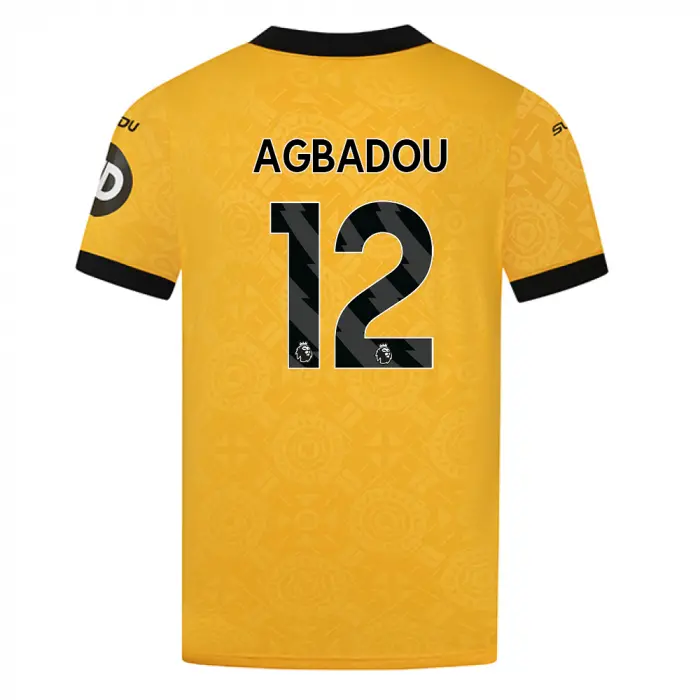 Wolves Fanshop | 2025-26 Wolves Home Shirt – Adult AGBADOU 12 Wolves Merchandise Collection